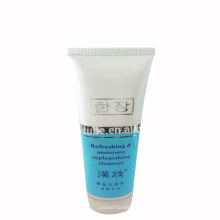 oval flat facial cream plastic tube cleanser tube